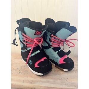 DC Womens Sweep Performance BOA Snowboard Boots Teal Black Pink Size 7